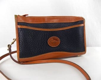 Vintage Dooney & Bourke Shoulder Bag Navy Blue