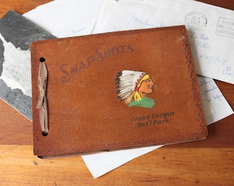 Vintage Grand Canyon National Park Scrapbook, Snapshsot Memory Books, Travel Scrapbooks, Memory Books