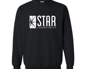 STAR Labs Sweatshirt Star Laboratories S.T.A.R. Lab The Flash Sweater Sweatshirt Crew Neck Crewneck Pullover Unisex