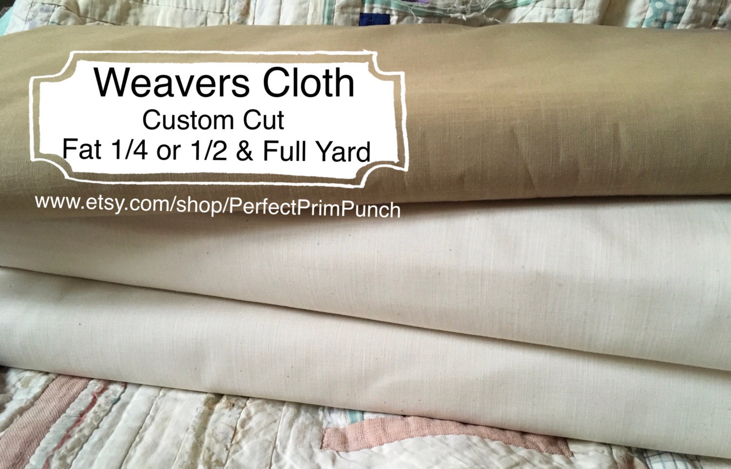 Quality Weavers Cloth Natural Hand dyed Walnut White Punch