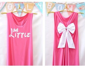 Big Little Shirts Tank Premium with Bow : Sorority Shirt - Big Little Reveal - Bow Shirt - Razor Back Tank - Sorority Family Shirts - Tank