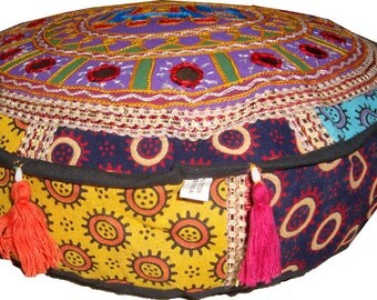 Indian pouf | Etsy