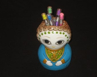 Vintage Laurids Lonborg, Denmark 1960s Paper Maché Pen/Pencil Holder