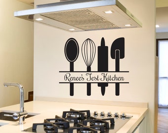 Kitchen Wall Decal - Kitchen Wall Decor - Kitchen Utensils - Wall Decal - Kitchen Decal