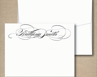 Personalized Stationery - Personalized Stationary - Calligraphy Stationery - Stationery Set - Custom Stationery/Stationary note cards