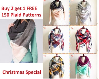 blanket scarf, plaid blanket scarf, gift for her, blanket scarf plaid, scarf blanket, Christmas gift, oversized scarf, tartan scarf, For Her