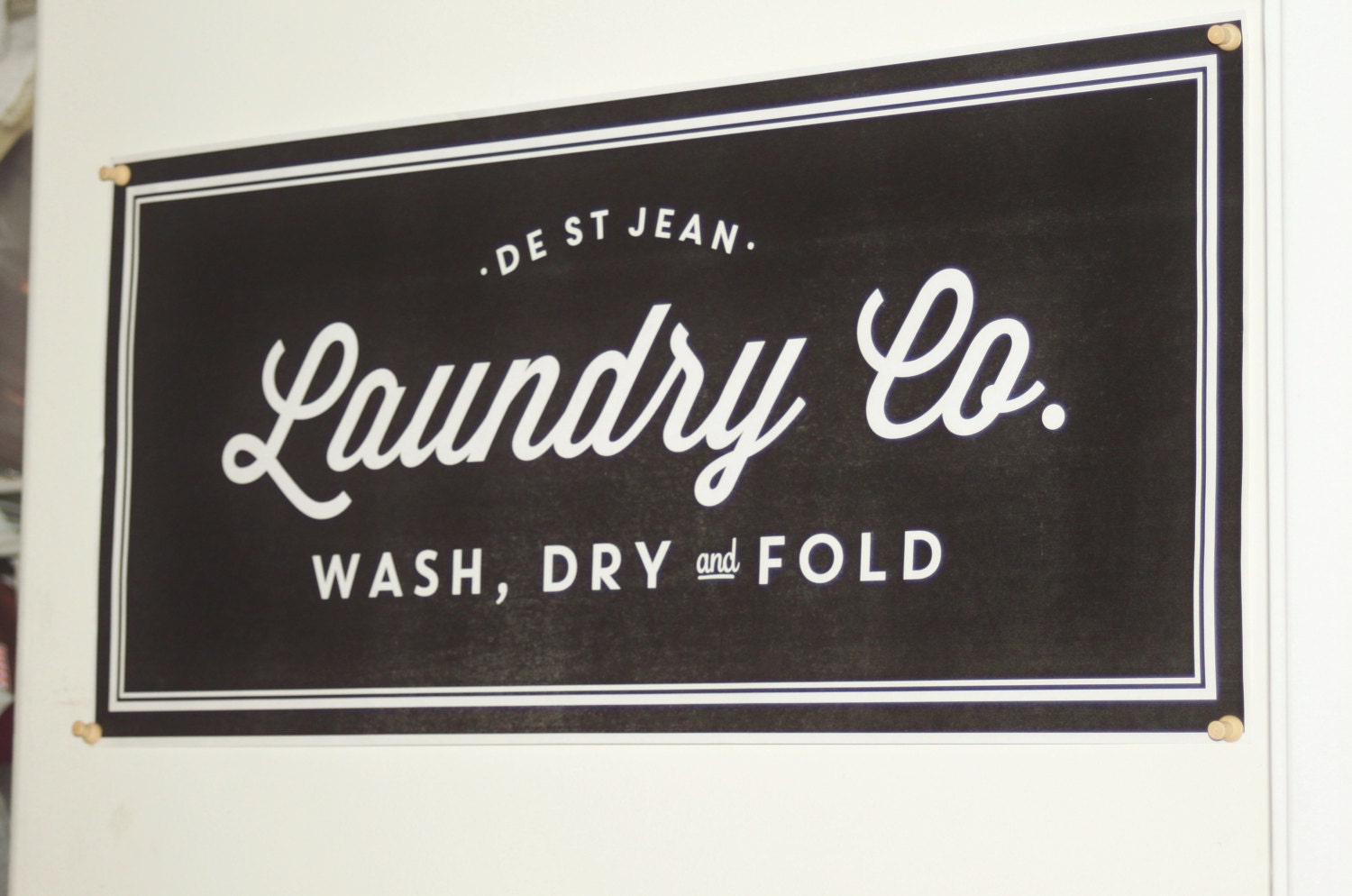 Personalized 11x24 Printable Laundry sign family name