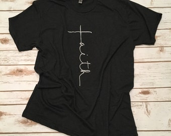 On Sale ! Faith vertical tee
