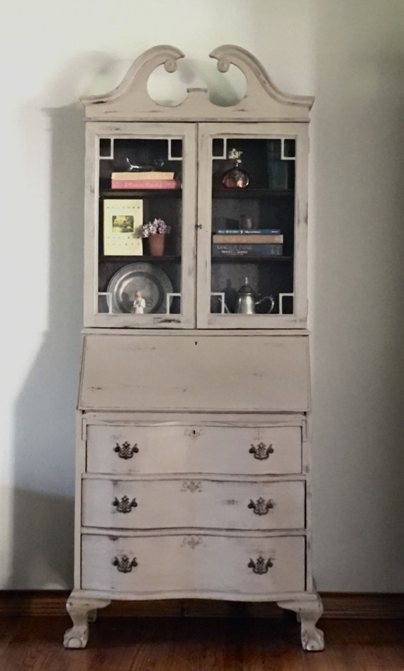 SOLD....Vintage Secretary Desk/Farmhouse Hutch/kitchen