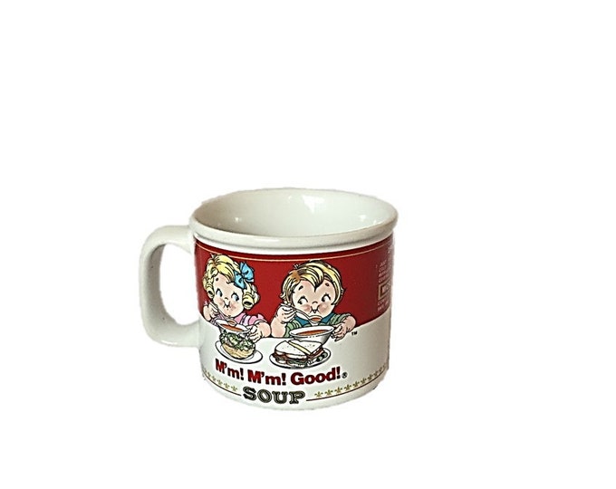 Vintage Campbell Soup M'm! M'm! Good! Mug by Westwood | Campbells Kids Advertising | Microwave Safe