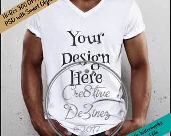 Man T-Shirt Mockup, T-Shirt Apparel Mock-Up, Styled Photography Mockup, T-Shirt Mock Photo, Mock Up for Design Display, T-Shirt Display