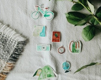 Adventure Sticker Set - Transparent