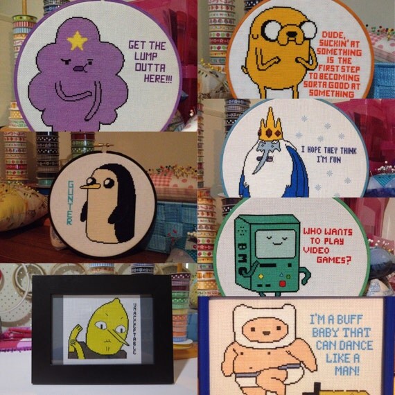 Any 3 Adventure Time Cross Stitch Patterns by BooStitches ...