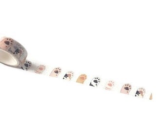 WASHI SAMPLE cat paws washi cute kitten paws