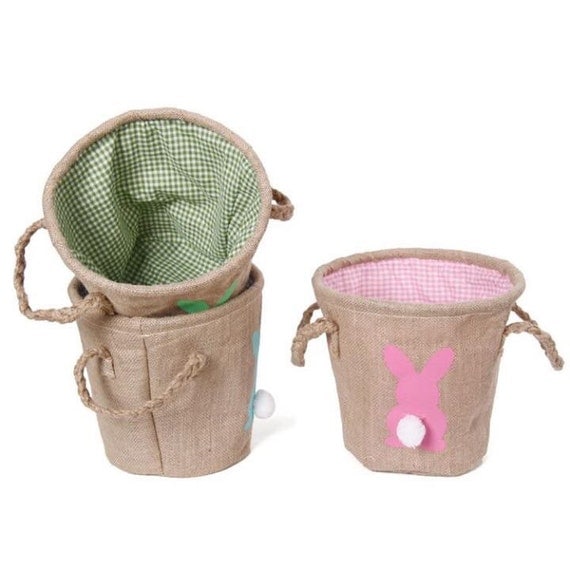Wholesale Burlap Easter Basket. Easter Egg Hunt Pale. Order