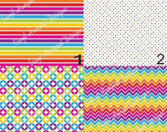 Birthday Party Bright Chevron Quat Adhesive Outdoor 651 Vinyl, HTV Heat Transfer Vinyl and Iron On Vinyl or Glitter HTV. Neon Fun Kids