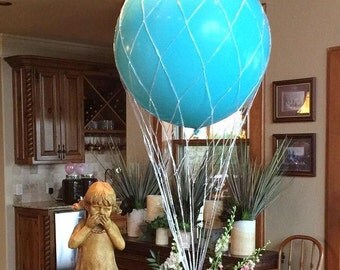 36" Hot Air Balloon Net use with 36 inch Round Balloons Great for Centerpiece and Photo Props Weddings Birthdays "Shipping Same Day"