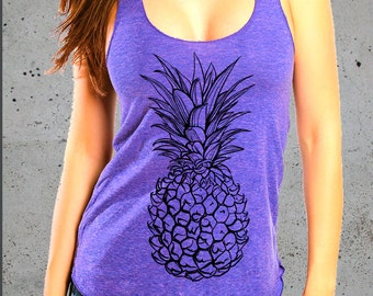 Pineapple Shirt-Womens PINEAPPLE Tank Top)Best Selling Items,Tropical Hawaiian Shirt-Girlfriend Gift-Gift For Her-Birthday Gifts
