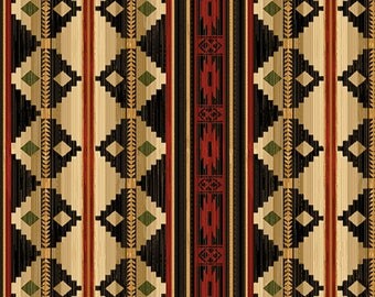 Camp Blanket Fabric-Living Lodge-Benartex-Native American Stripe-Rustic Fabric-Cabin Fabric-Native American Fabric-ModernRustic Quilt Fabric