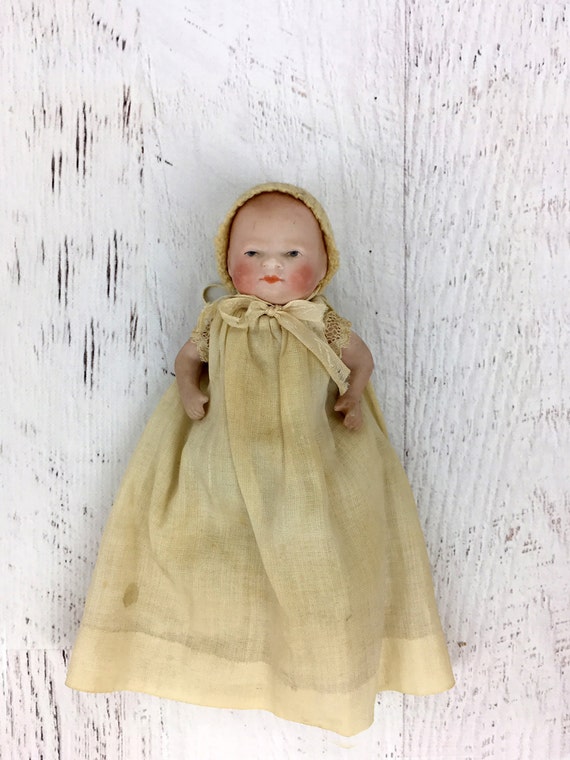 vintage all bisque miniature doll Bye Lo baby doll baby