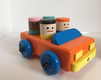 wooden drag cars