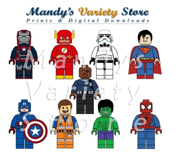 Lego Mini-Figure Collection Printables Instant Download