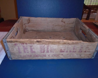 Royal Crown Cola Crate. vintage soda crate. Soda crate