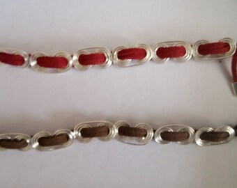 Handmade Bracelets,suede cord and wire