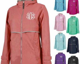 Charles River Monogrammed Rain Jackets
