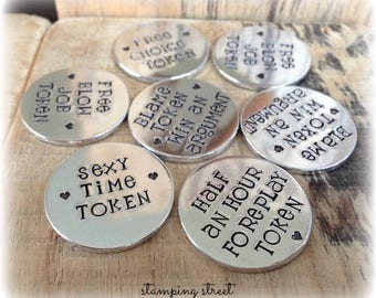 Love Tokens, Boyfriend Gift, Gifts for Groom, Gifts for Valentines Day, Gifts for Husband, From Wife, Wedding Day Gifts, Rude Gifts, Funny