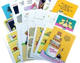 Birthday Card Assorted Humorous Pack of 24 Cards/26 Envelopes - Assortment #1 - 705