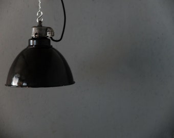 classic enamel factory light - original vintage lighting by works berlin