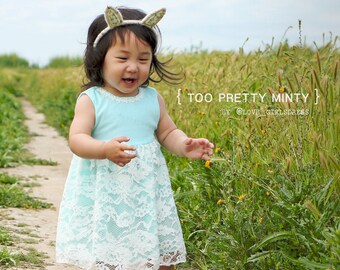 Too Pretty Mint Lace Dress, Baby Easter Dress, Baby mint dress, baby lace dress, spring dress