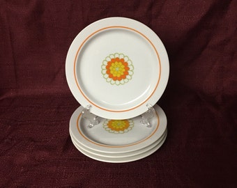 Georges Briard Boutique Fine China | Salad or Dessert Plates | Florette | Set of Four