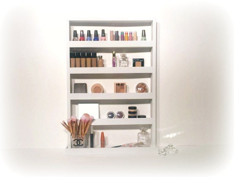 Wall Mounted Makeup Shelf Makeup Organizer Makeup Station