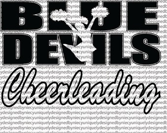 BLUE DEVILS svg, png, eps, dxf files...Instant Download
