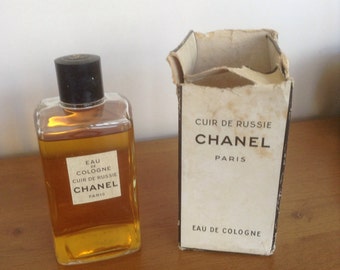 Vintage Chanel ' cuir de russie' eau de cologne. 1950's. Very Rare.uk sale only