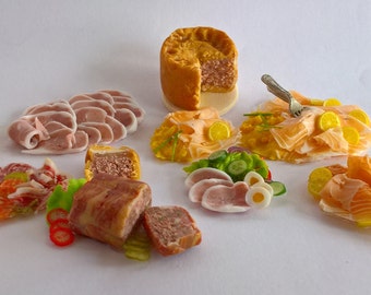 Dolls House Food: Miniature Food - Food Prepared for use on YOUR OWN CHINA - Custom Order ...... ##### Do Not Buy