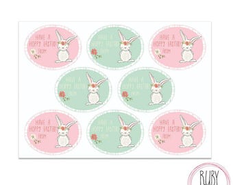 Easter Printable, bunny, girl, boy, easter tag, kids gifts, easter gifts, digital, printable, Easter bunny, kids easter, children easter