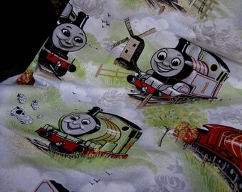 Thomas The Tank Engine Curtains, Nursery, Childs Bedroom, Horrockses, Vintage, Train Curtains, Reverend W. Awdry, Boys Bedroom, Toddler Room
