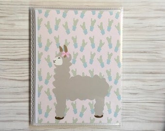Llama Sticker book Alpaca Sticker book sticker album sticker organizer sticker storage for planner stickers and more!