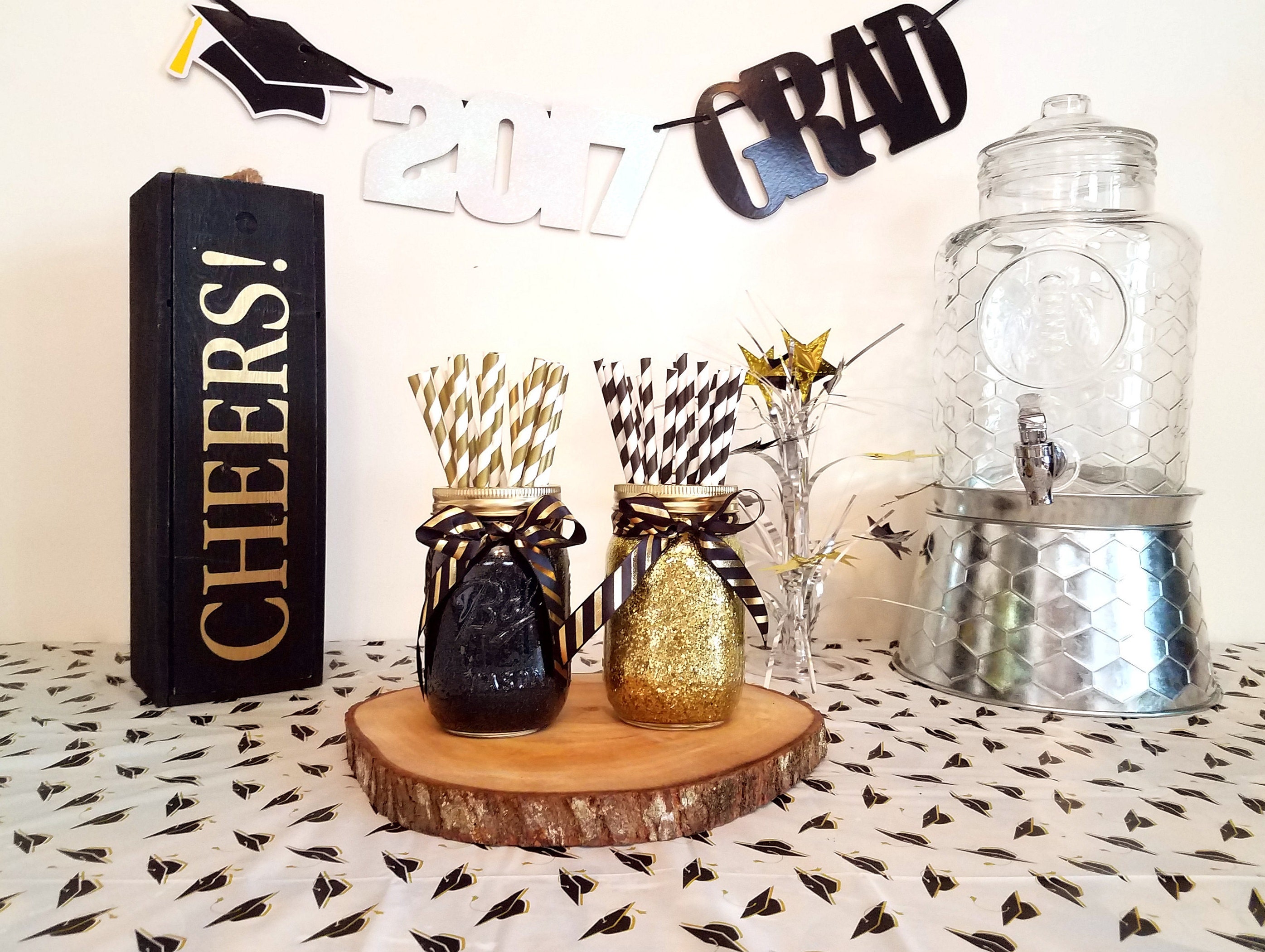 Mason Jar Centerpiece Wedding Centerpiece Graduation Party