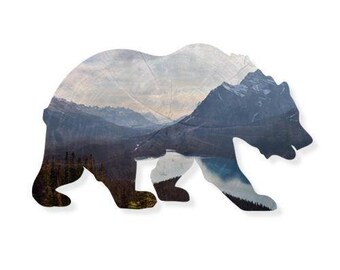 Bear Laptop Stickers, Laptop Decal, Car Decal, Car Sticker, Window Decal, Travel Sticker, Adventure Sticker, Adventure Decal, Vinyl Decal