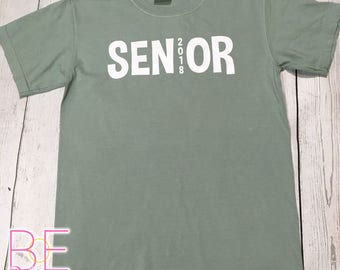 Comfort Colors Senior 2018 Short Sleeve Ringspun Tee (Unisex) (No Pocket)