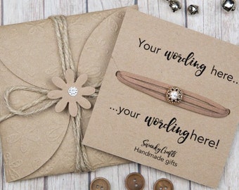 Custom wording bracelets - personalised bracelets - gifts for her - gifts under 20 - friendship bracelets - wrap bracelets