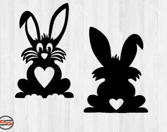 Download Bunny Bow Bow tie Easter Bunny SVG DXF EPS Png