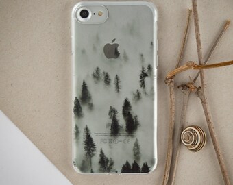 Forest in Fog iPhone 7 Plus Case Clear iPhone 7 Plus Case iPhone 6 iPhone 6 plus Case 7 iPhone Clear iPhone Case iPhone 5 Case for S8 PC_024