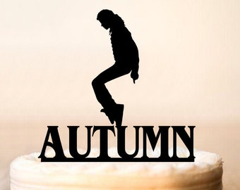 Michael Jackson Cake Topper, Michael Jackson Party,Michael Jackson Birthday,Michael Jackson Decoration,Music Theme (0160)