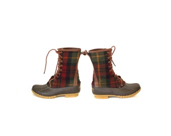 Retro Warm Faux Wool Duck Boots