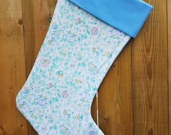 Baby Infant Quilted Christmas Stocking